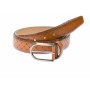Curea barbati eleganta din piele naturala maro 3.5 cm DR236CON
