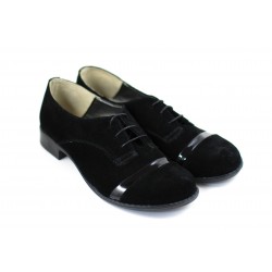 Pantofi dama casual din piele naturala (Intoarsa) - MINAN