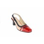 Pantofi dama decupati, eleganti, din piele naturala, cu toc mic - S301RBLBEJ