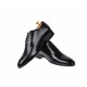 Pantofi barbati lux - eleganti din piele naturala negri - cod 024CROCO1N