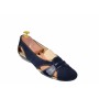 Balerini dama casual din piele naturala bleumarin inchis - ZENALBL
