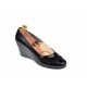 Pantofi dama din piele naturala cu platforme de 6cm - NA115NSPL