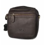 Borseta pentru barbati, de umar, din piele naturala - 9147MAROINCHIS
