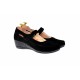 Pantofi dama cu platforma din piele naturala - Foarte comozi P9154NVEL
