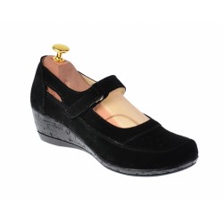 Pantofi dama cu platforma din piele naturala - Foarte comozi P9154NVEL