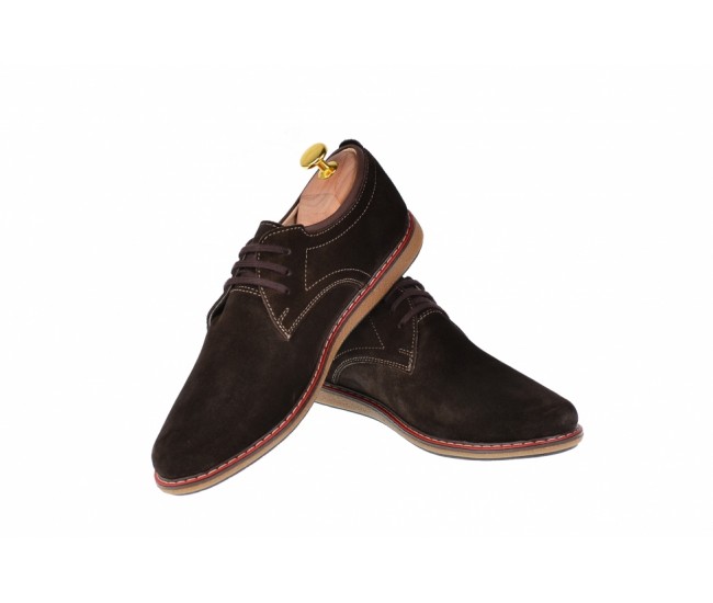 Pantofi casual, sport barbati din piele naturala intoarsa 881MVEL