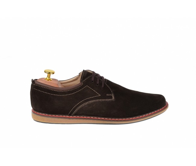 Pantofi casual, sport barbati din piele naturala intoarsa 881MVEL