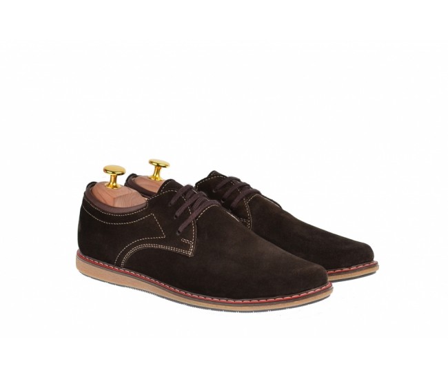Pantofi casual, sport barbati din piele naturala intoarsa 881MVEL