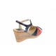 Sandale dama din piele naturala cu platforme de 7 cm - S50RABL