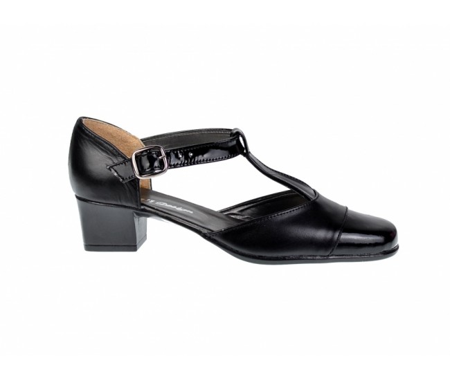 Pantofi dama piele naturala cu varf lacuit - eleganti S1NLAC