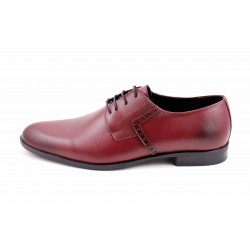 Pantofi barbati eleganti din piele naturala visiniu - Model ROSETYVIS