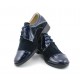 Pantofi dama casual din piele naturala bleumarin P650NOUBLM