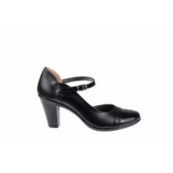 Pantofi dama eleganti, decupati din piele naturala cu varf lacuit - S302NL