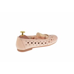 Balerini dama casual de vara din piele naturala - CLARA BEJ FLO2BEJ