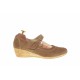 Pantofi dama casual din piele naturala intoarsa bej - P38BEJVELUR