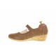 Pantofi dama casual din piele naturala intoarsa bej - P38BEJVELUR
