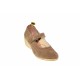 Pantofi dama casual din piele naturala intoarsa bej - P38BEJVELUR