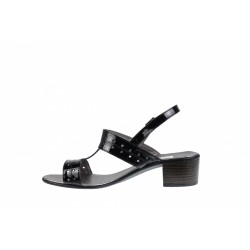 Sandale dama din piele naturala lacuita S7NLAC