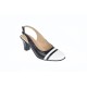 Pantofi dama eleganti, decupati, din piele naturala, toc de 5 cm - S301AN
