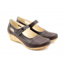Pantofi dama cu platforma din piele naturala - Foarte comozi P9154MBOX2