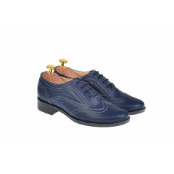 Pantofi dama bleumarin casual din piele naturala - P29BLBOX