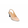 Pantofi dama decupati, eleganti, din piele naturala, cu toc - S301BEJBEJ