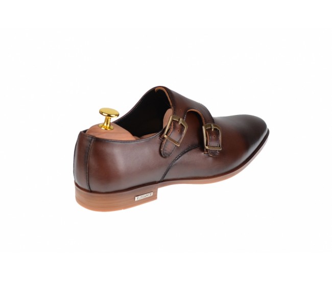 Pantofi barbati maro - eleganti din piele naturala - ELION17M