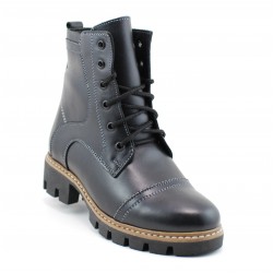 Oferta marimea 36, 37, 38 bocanci dama din piele naturala, imblaniti - LLOUISA 