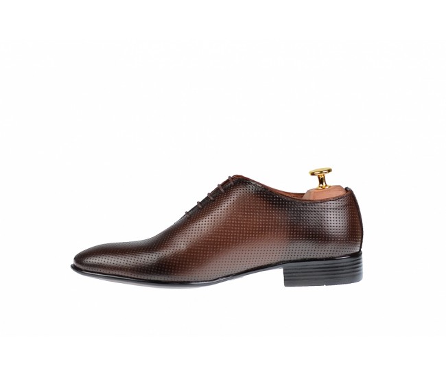 Pantofi barbati office, eleganti din piele naturala maro, ELION MATEO 026M