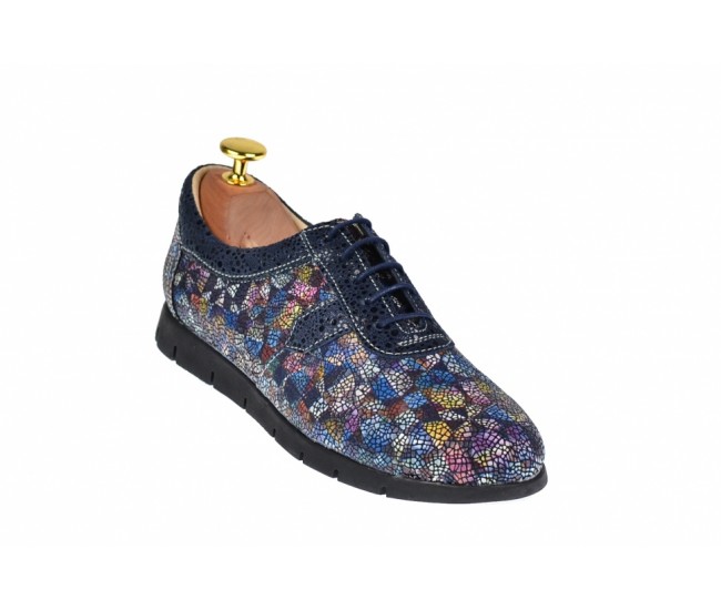 Pantofi dama casual de toamna, din piele naturala - P500COLORBLSP