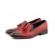 Pantofi barbati eleganti, rosii din piele naturala - L036RED