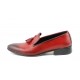 Pantofi barbati eleganti, rosii din piele naturala - L036RED