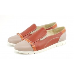 Pantofi dama casual din piele naturala, cu platforme - ROVI35CONFORT