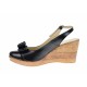 Pantofi dama, din piele naturala, cu platforme de 7cm - S100N