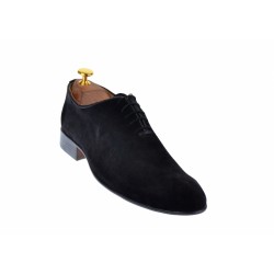 Oferta marimea 40 -  Pantofi barbati, eleganti, din piele naturala intoarsa -  LENZONV