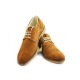 Pantofi maro barbati casual - eleganti din piele naturala intoarsa 855CAMEL