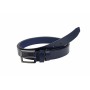 Curea barbati eleganta, mata, bleumarin, din piele naturala 3cm CLK432BLM