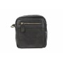 Borseta de umar barbati din piele naturala neagra - RJ093N