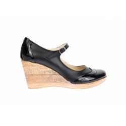 Pantofi dama casual din piele naturala  neagra - P104B