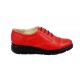 Pantofi dama rosii din piele naturala, cu platforme RUT2R