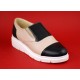 Pantofi dama casual din piele naturala de culoare bej - RUT4BN