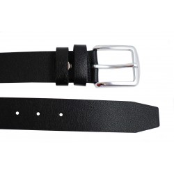 Curea casual barbati din piele naturala - Negru crapat CC400N21