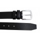 Curea casual barbati din piele naturala - Negru crapat CC400N21