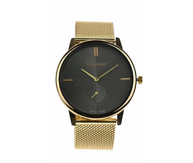 Ceas de mana dama casual, elegant Geneva Gold GV432GN