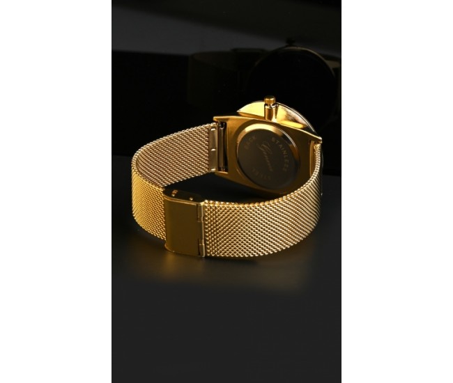 Ceas de mana dama casual, elegant Geneva Gold GV432GN