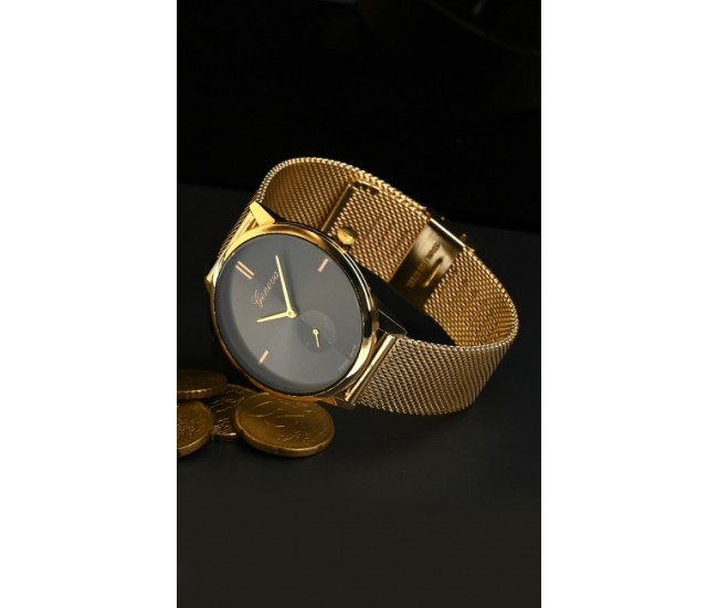 Ceas de mana dama casual, elegant Geneva Gold GV432GN