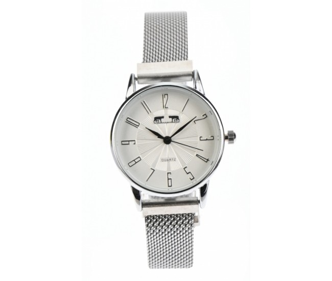 Ceas dama Matteo Ferari casual-elegant, ARGINTIU - MF172LASILVER