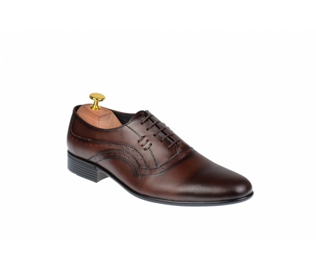 Pantofi Barbati Office, Eleganti, din Piele Naturala, Maro, CIUCALETI SHOES
