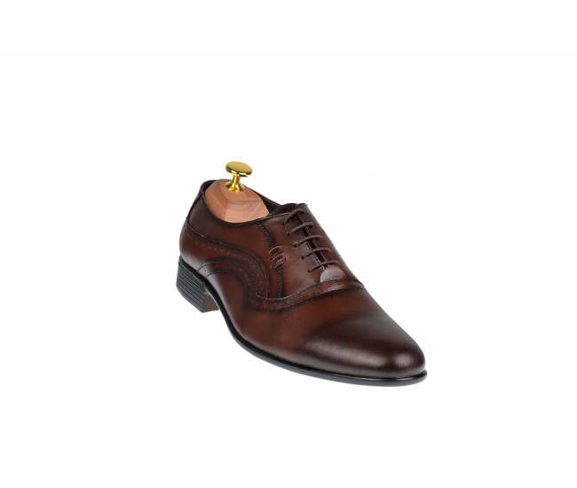Pantofi barbati maro - eleganti din piele naturala - ELION6M