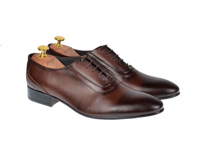 OFERTA MARIMEA    41  -  Pantofi Barbati Office, Eleganti, din Piele Naturala, Maro, CIUCALETI SHOES